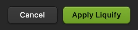 La parte inferiore dell’area di lavoro di Fluidifica con il pulsante Applica Fluidifica cerchiato