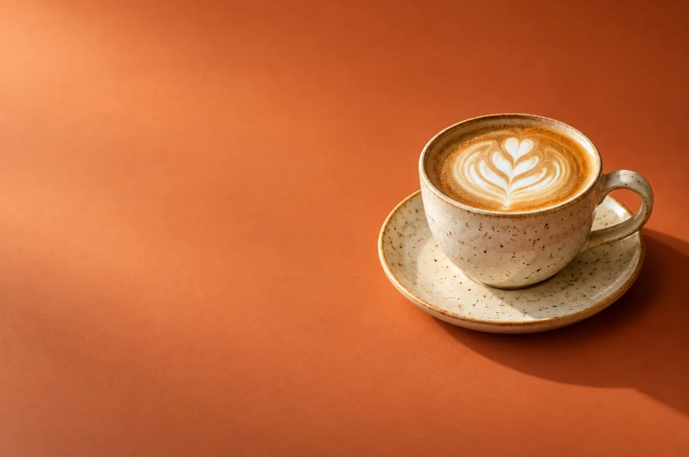 L’intera foto del caffè, adattata all’area di lavoro